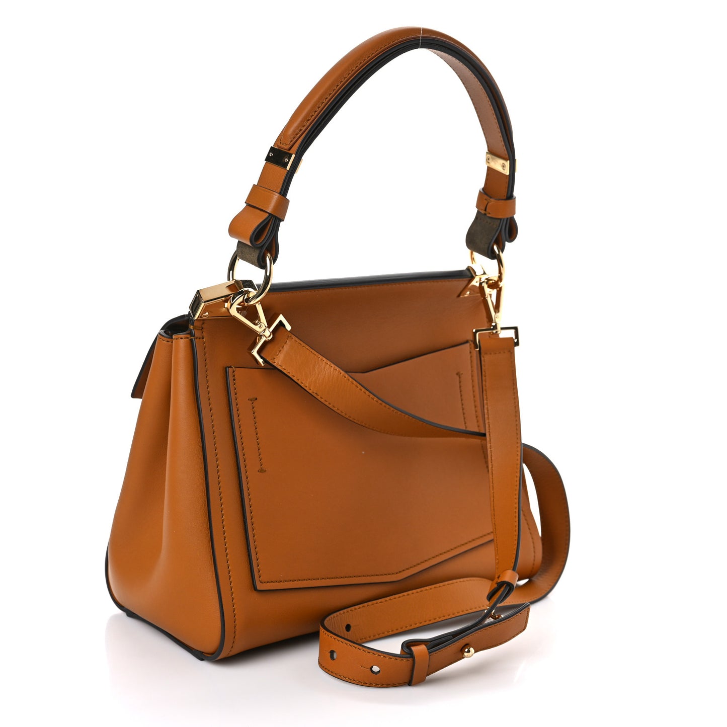 Calfskin Small Mystic Shoulder Bag Desert
