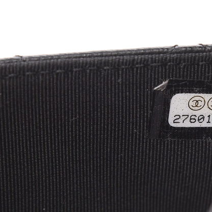 Chanel Caviar Quilted CC Box Strap Pouch Black 10 of 11