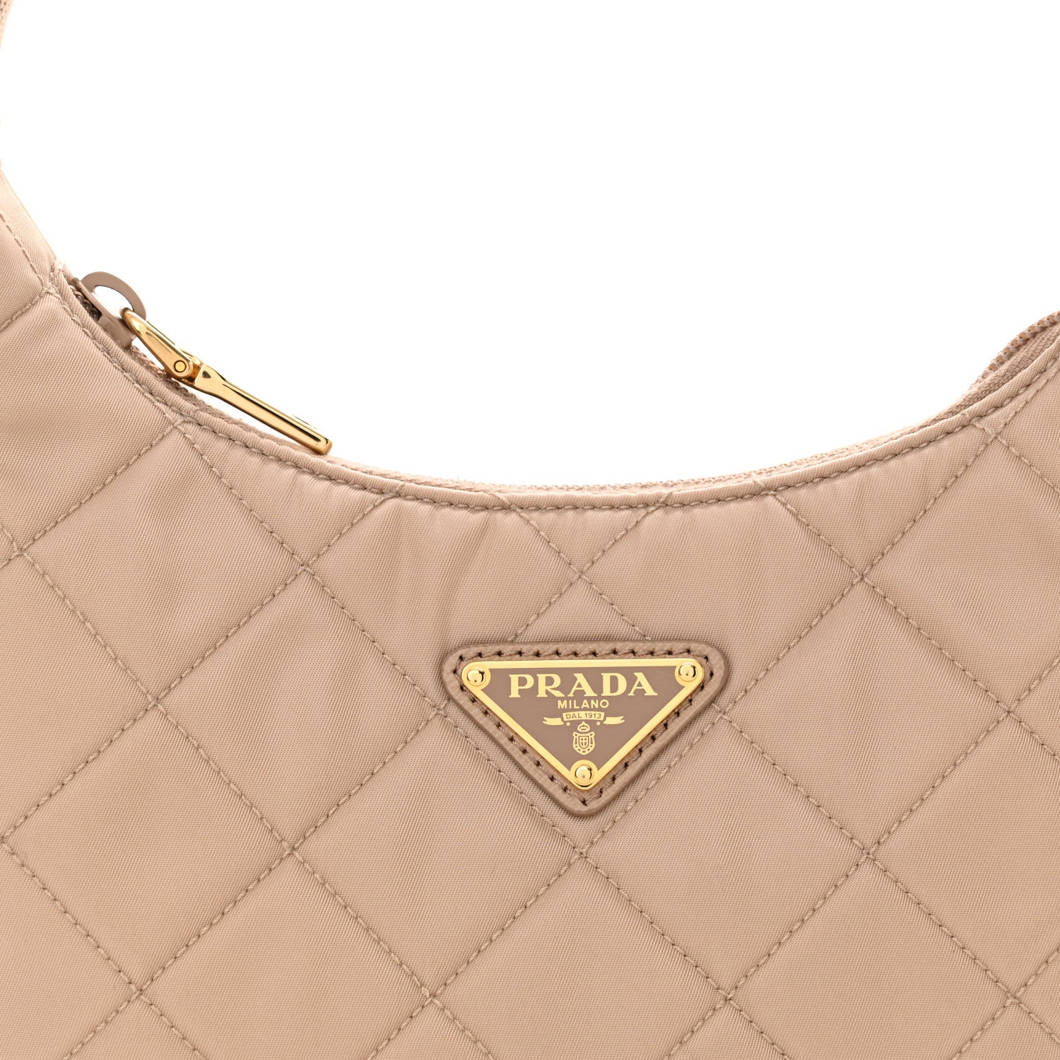 Prada Tessuto Nylon Impuntu Quilted Shoulder Bag Cammeo 8 of 10