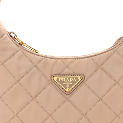 Prada Tessuto Nylon Impuntu Quilted Shoulder Bag Cammeo 8 of 10