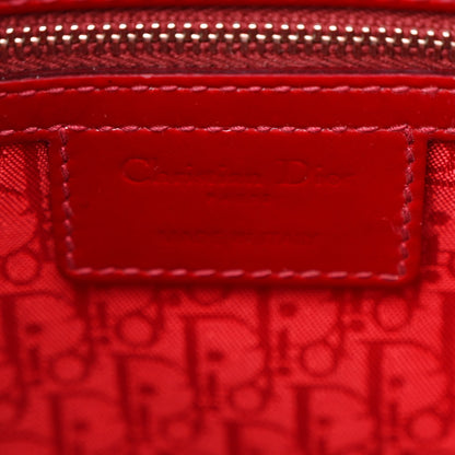 Christian Dior Patent Cannage Large Lady Dior Red 6 of 15