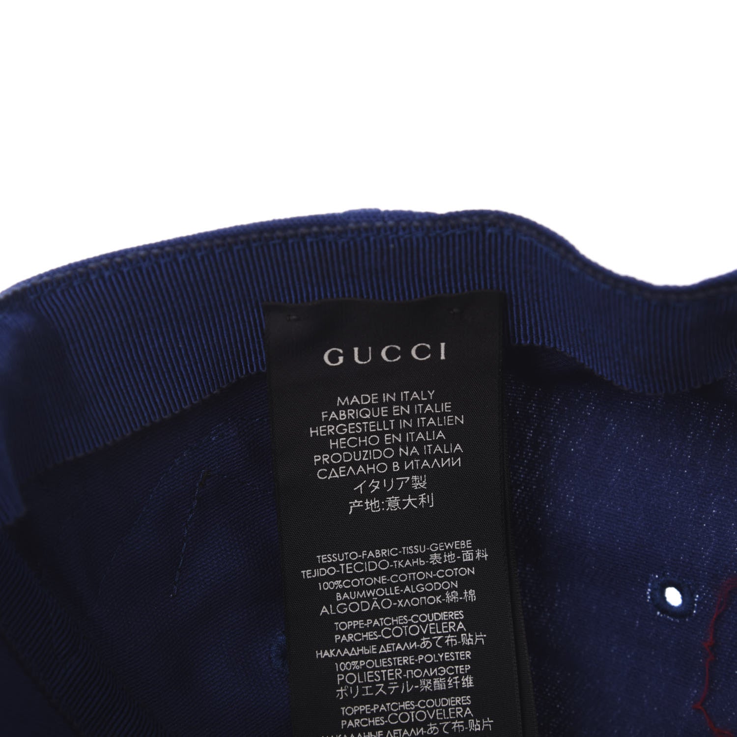 Gucci X MLB Cotton NY Yankees Baseball Hat 57-61 Blue 8 of 9