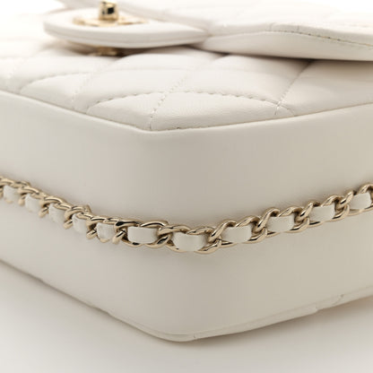 Chanel Lambskin Quilted Small My Precious Flap White 10 of 11