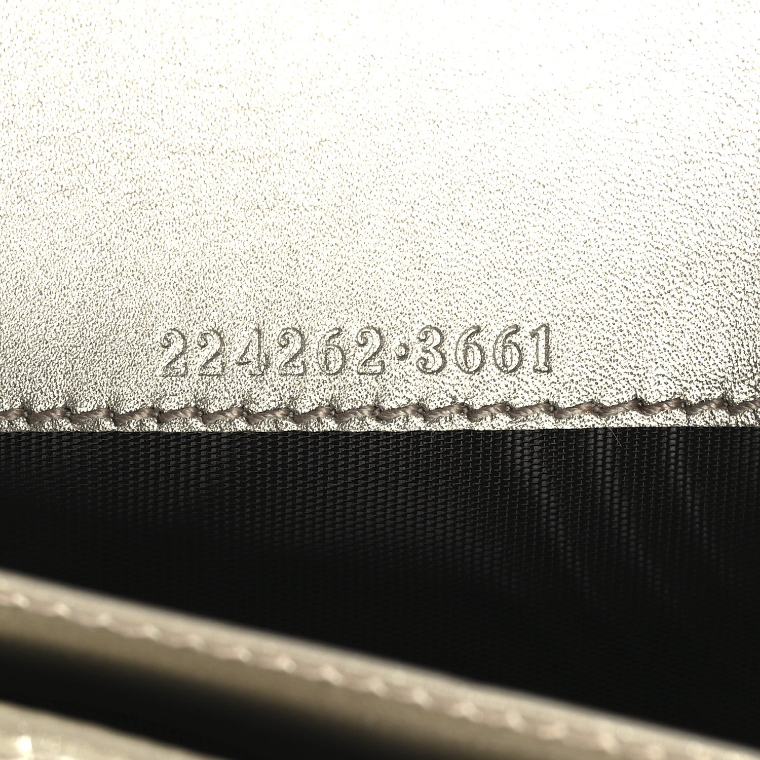 Gucci Imprime Monogram GG Pierce Chain Clutch Wallet Silver 9 of 13