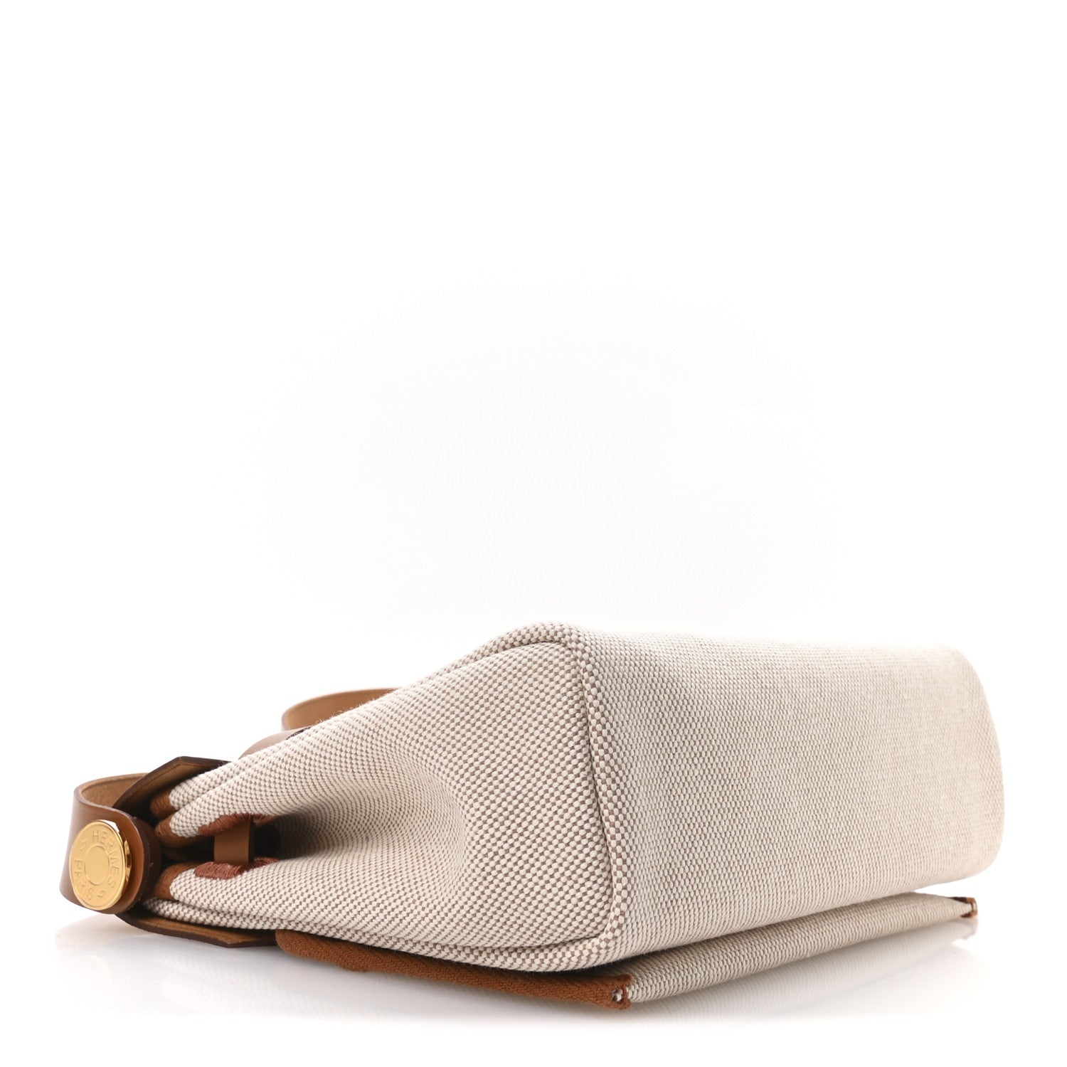 Hermes Military Toile Vache Hunter Herbag Zip Retourne 20 Ecru Beige Fauve 4 of 11