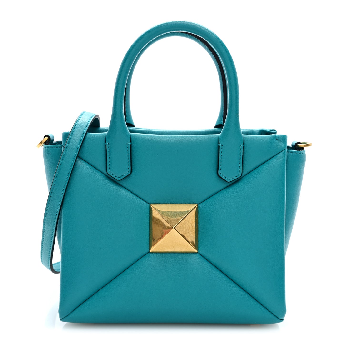 Nappa Small One Stud Handbag Marine Green