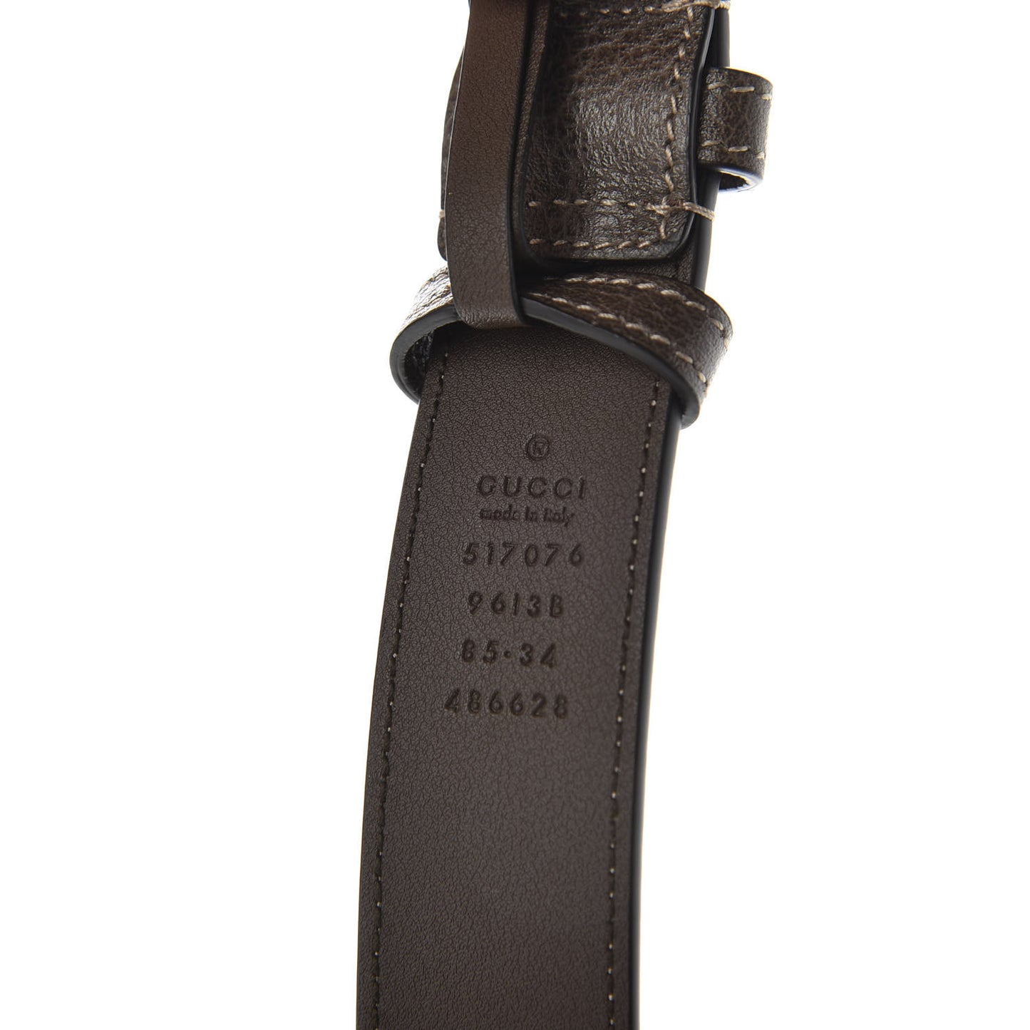 GG Supreme Monogram Web Small Ophidia Belt Bag 85 34 Dark Brown