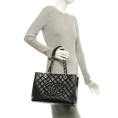 Chanel Caviar Quilted Grand Shopping Tote GST Black 2 of 7