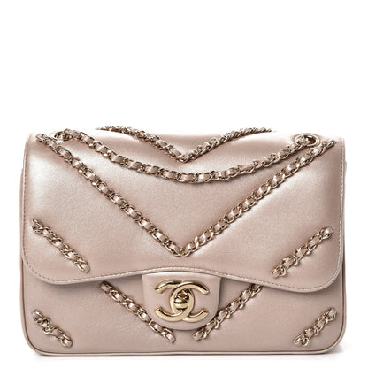 Chanel Metallic Lambskin Small CC Chained Flap Light Gold 1 of 8