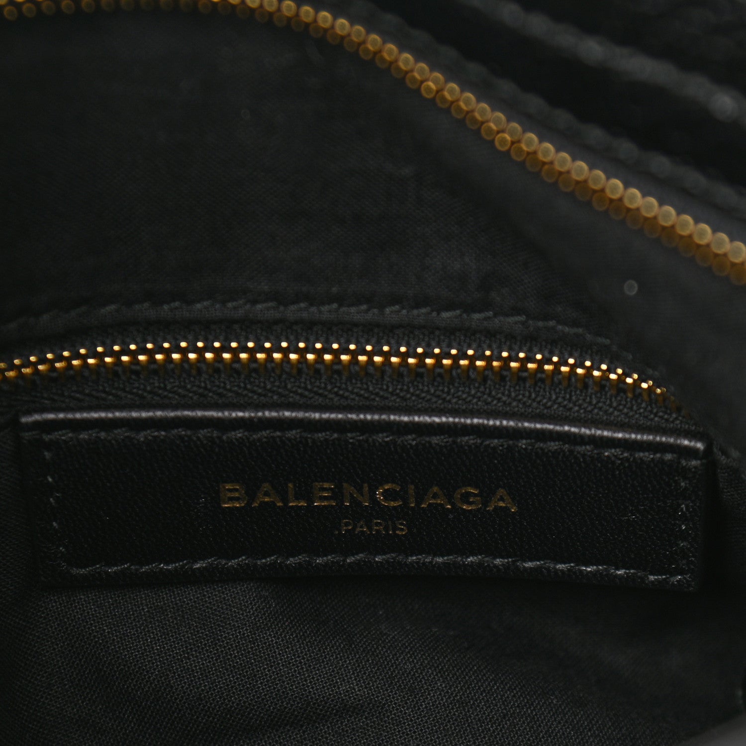 Balenciaga Chevre Gold Metallic Edge Hardware Velo Black 6 of 10