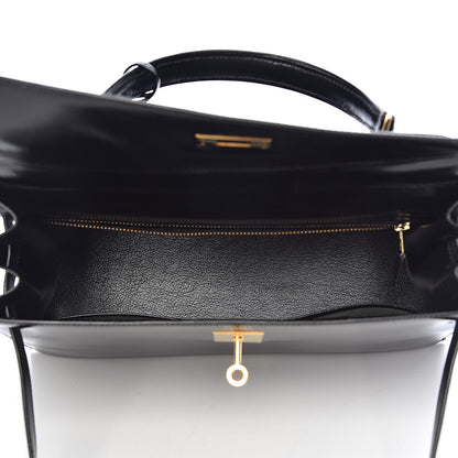 Hermes Box Kelly Sellier 32 Black 5 of 38