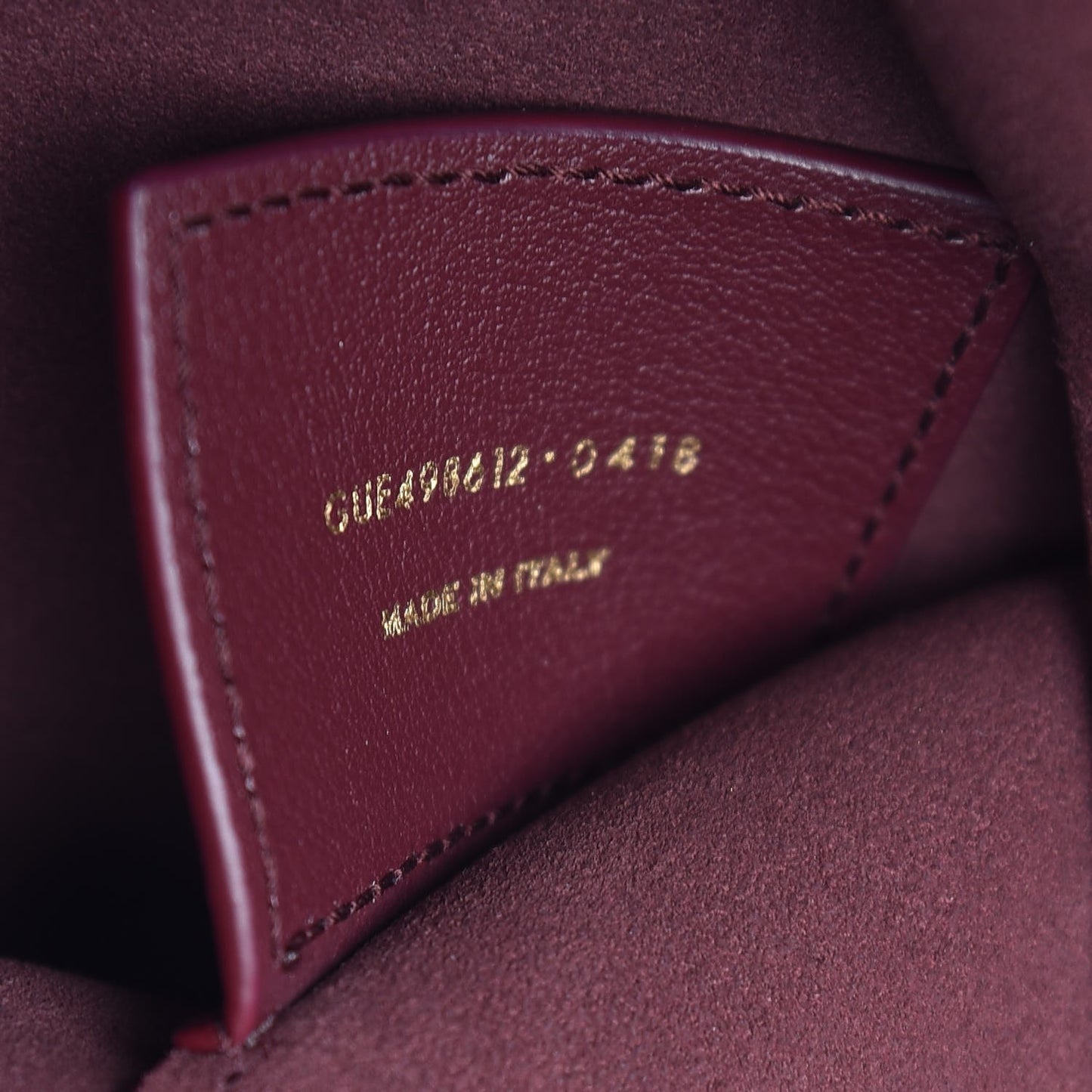 Calfskin Toy Shopping Tote Dark Red