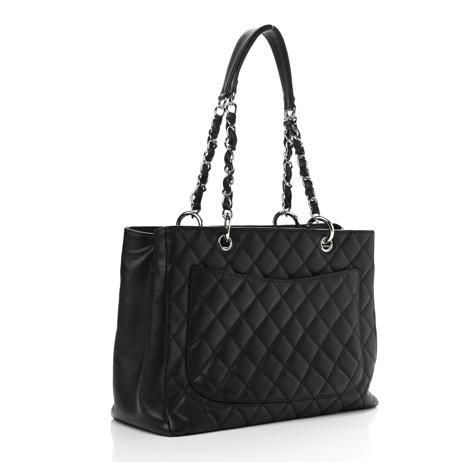 Chanel Caviar Quilted Grand Shopping Tote GST Black 3 of 11