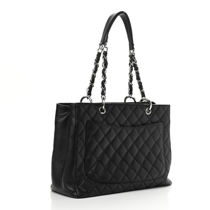 Chanel Caviar Quilted Grand Shopping Tote GST Black 3 of 11