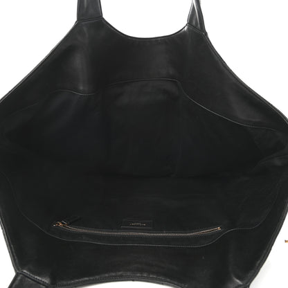 Saint Laurent Lambskin Quilted Maxi Icare Shopping Tote Black 6 of 10