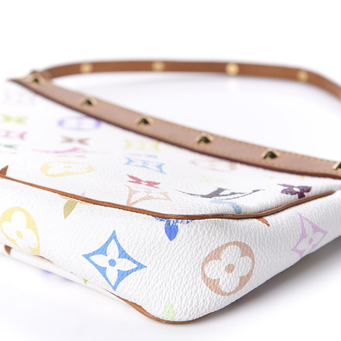 Monogram Multicolor Pochette Accessories White