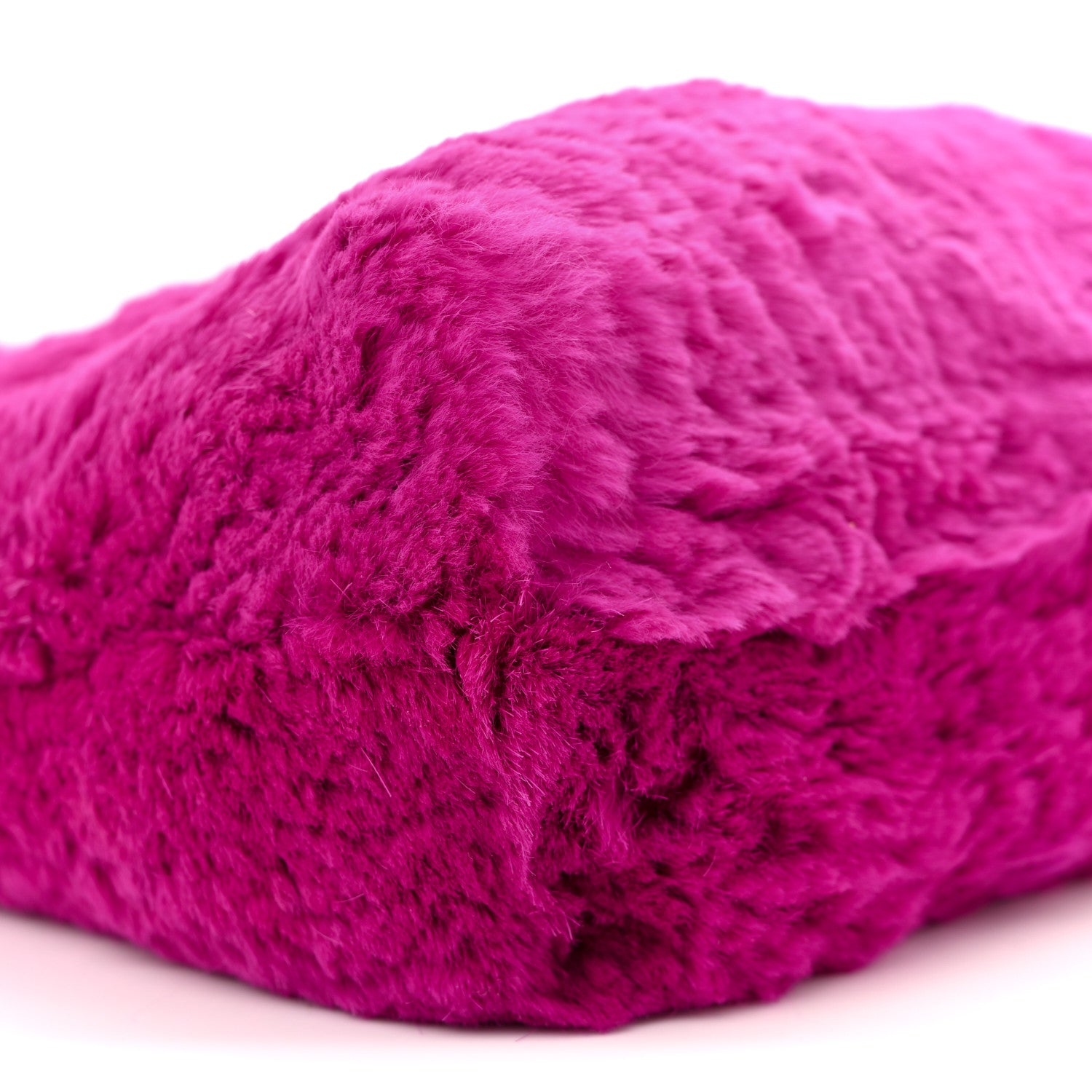Chanel Rabbit Fur Shoulder Bag Fuchsia 9 of 11