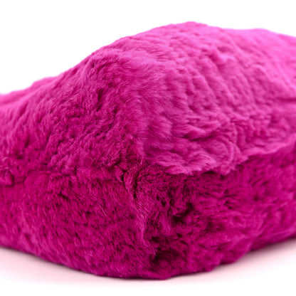 Chanel Rabbit Fur Shoulder Bag Fuchsia 9 of 11