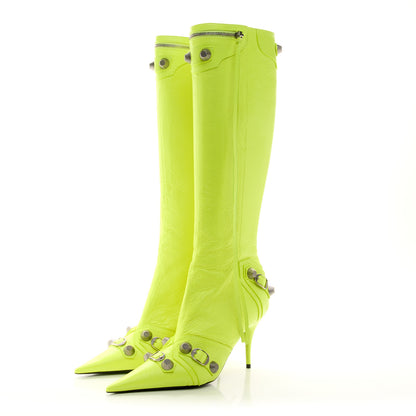 Balenciaga Agneau Arena Cagole 90mm Boots 39 Fluo Yellow 3 of 9