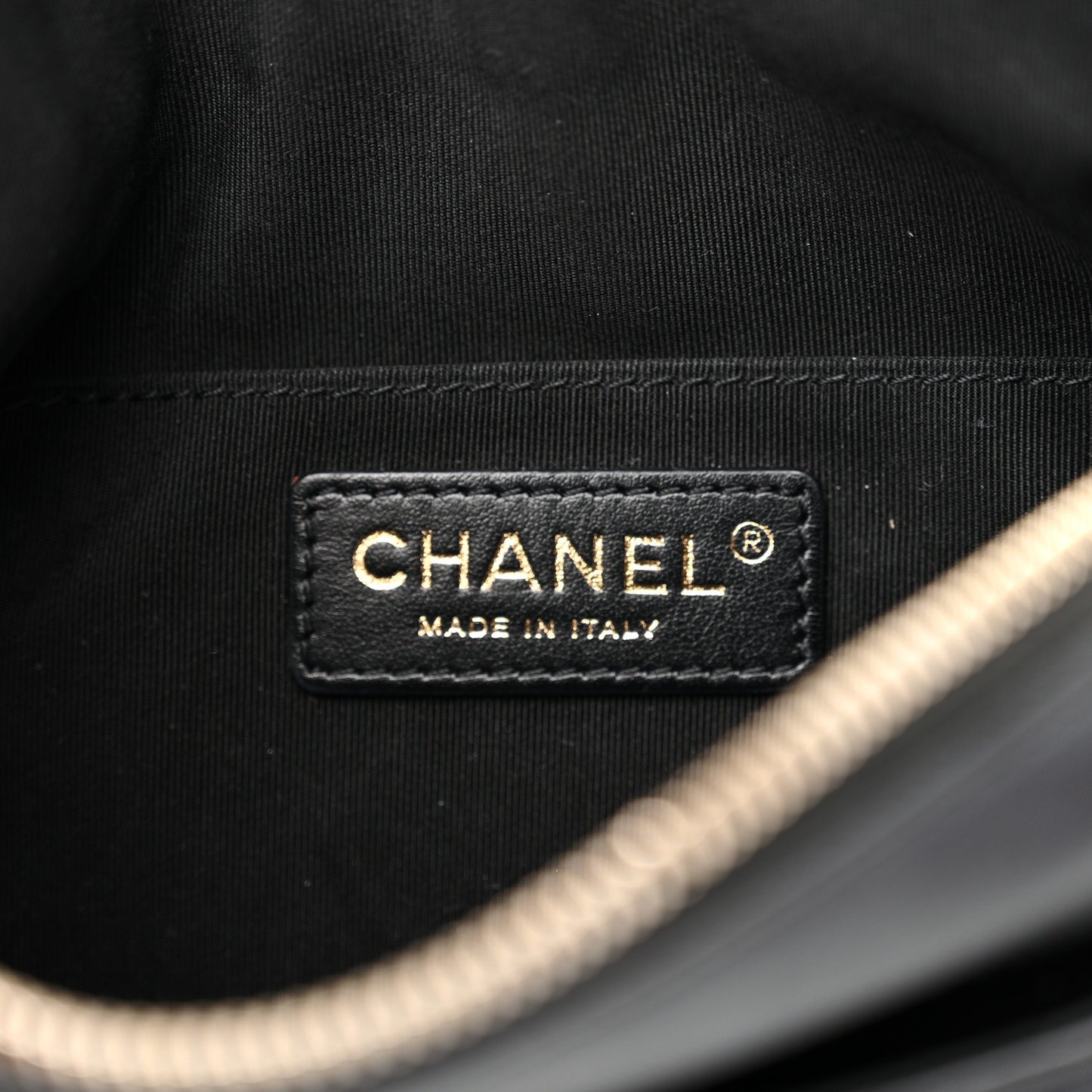 Lambskin Quilted Waist Bag Fanny Pack Black