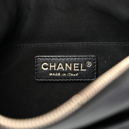 Chanel Lambskin Quilted Waist Bag Fanny Pack Black 6 of 14