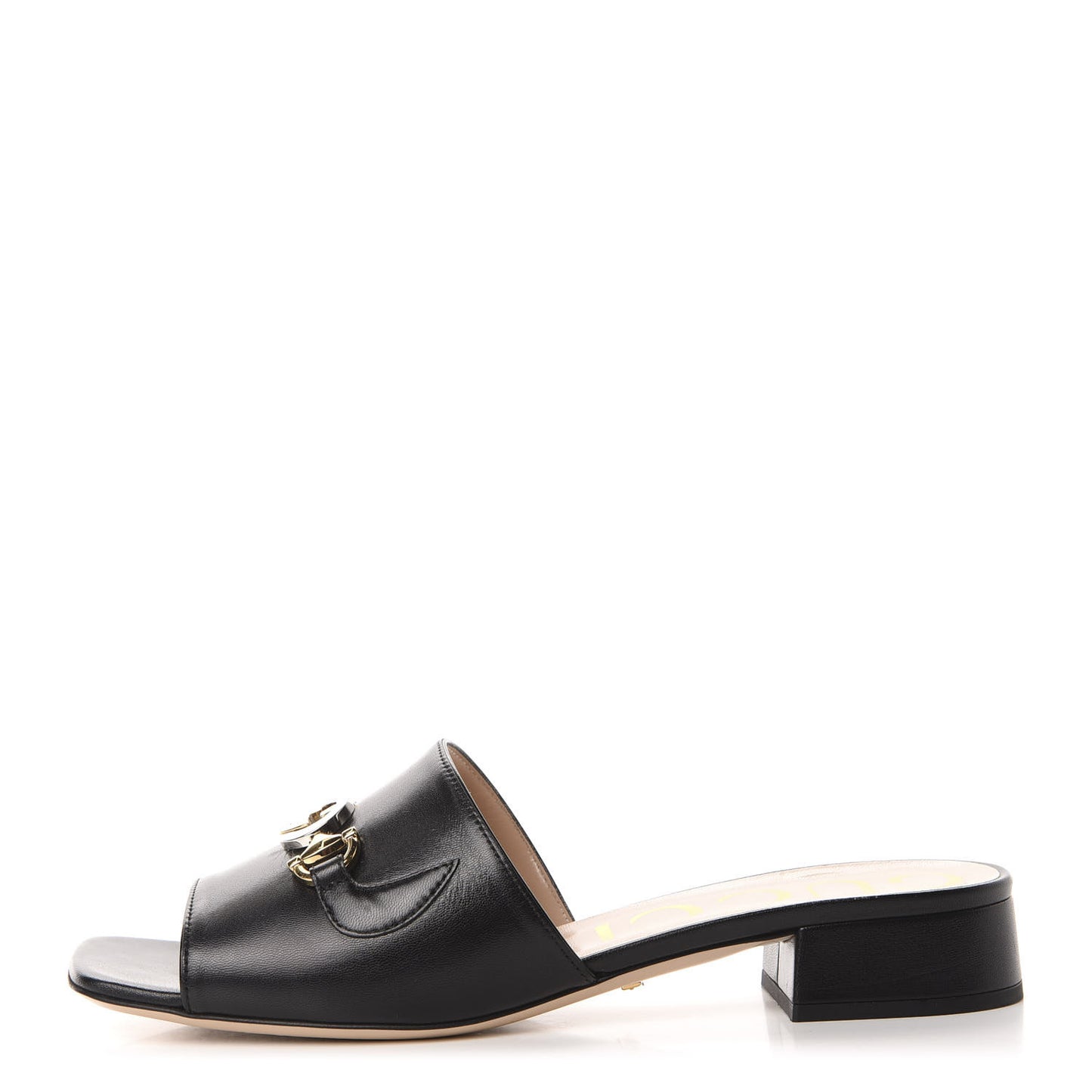 Malaga Kid Zumi Mid Heel Slide Sandals 38.5 Black