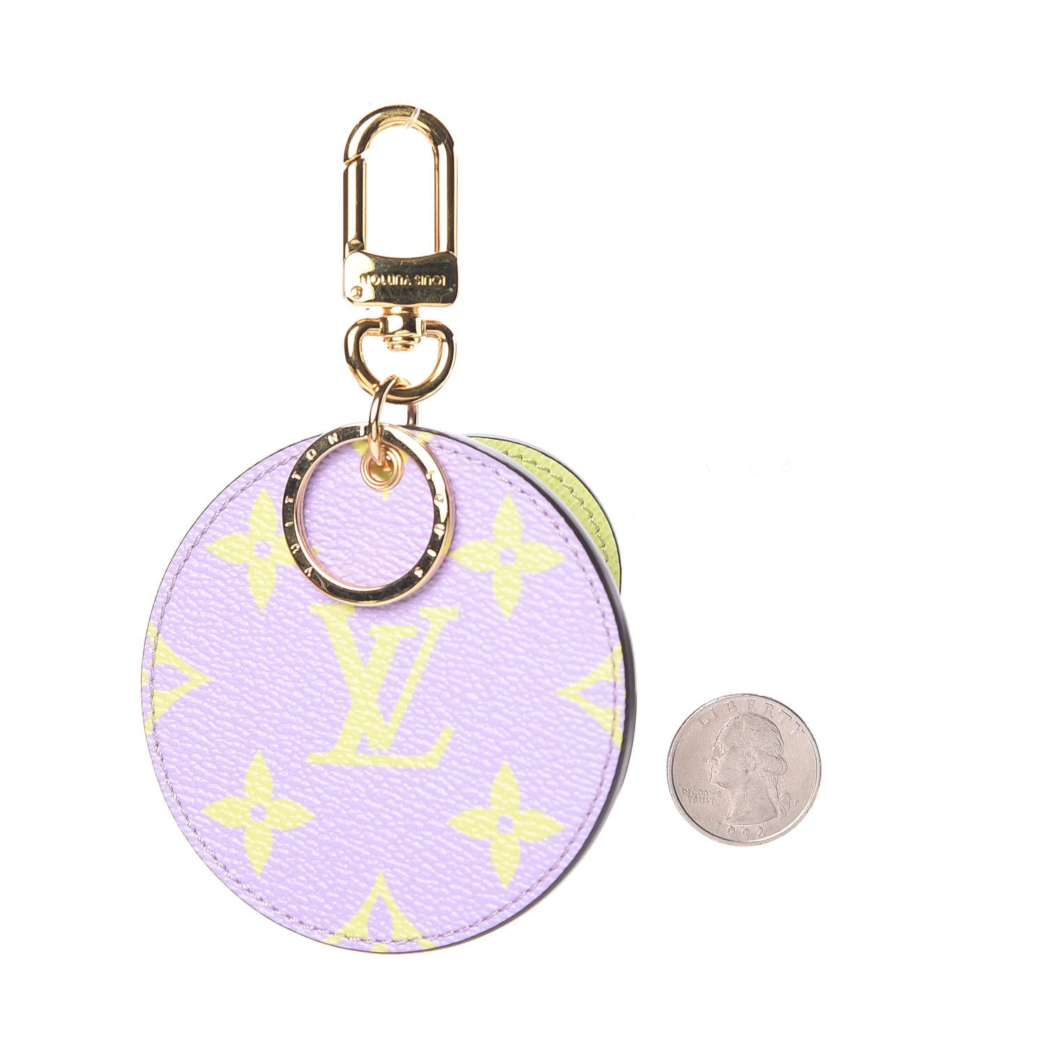 Louis Vuitton Monogram Giant Bag Charm Key Holder Pink Lilac 2 of 4