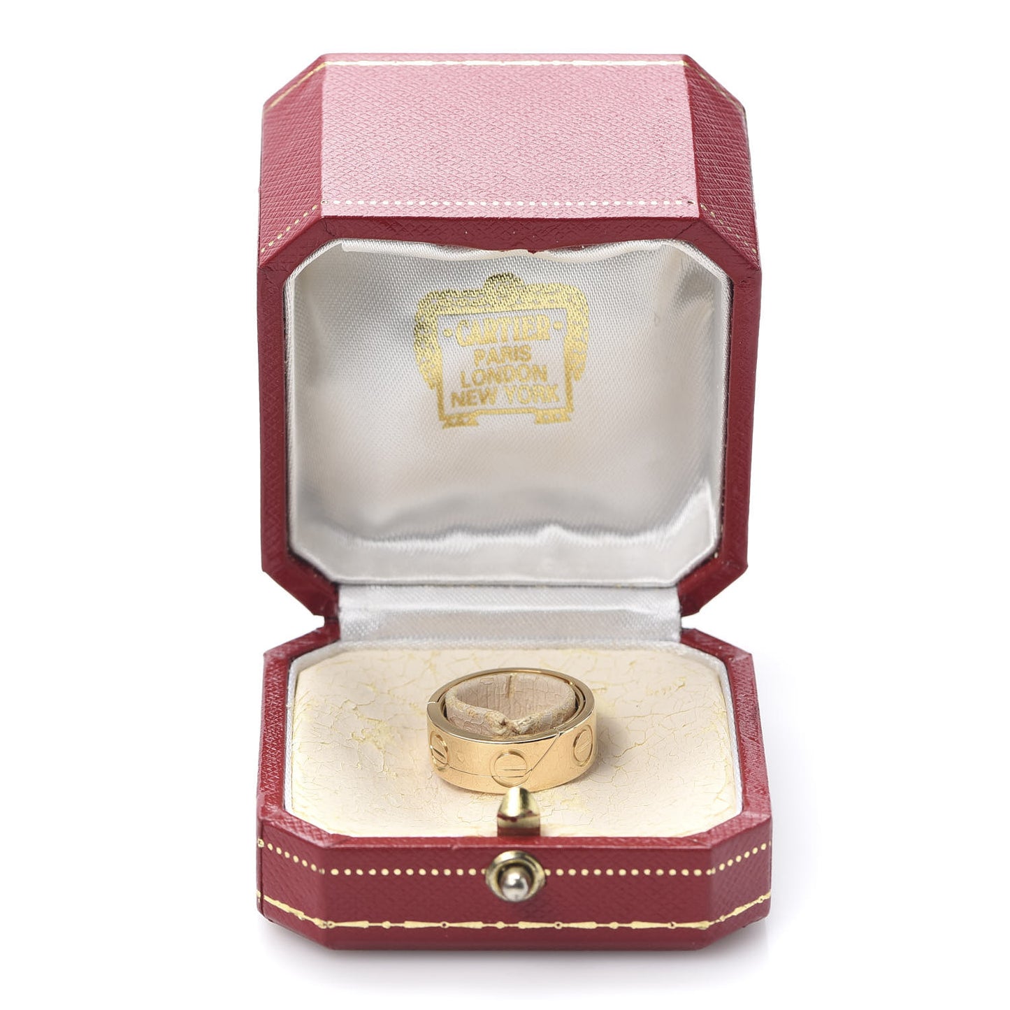 18K Yellow Gold 7mm Astro LOVE Ring 50 5.25