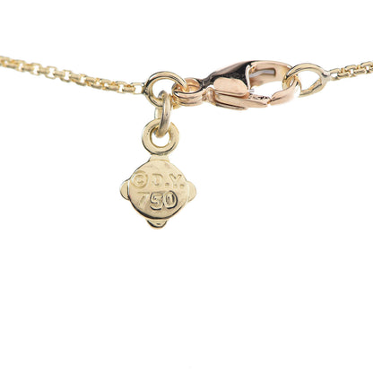 David Yurman 18K Yellow Gold Diamond 25mm Crossover Pendant Necklace 4 of 4