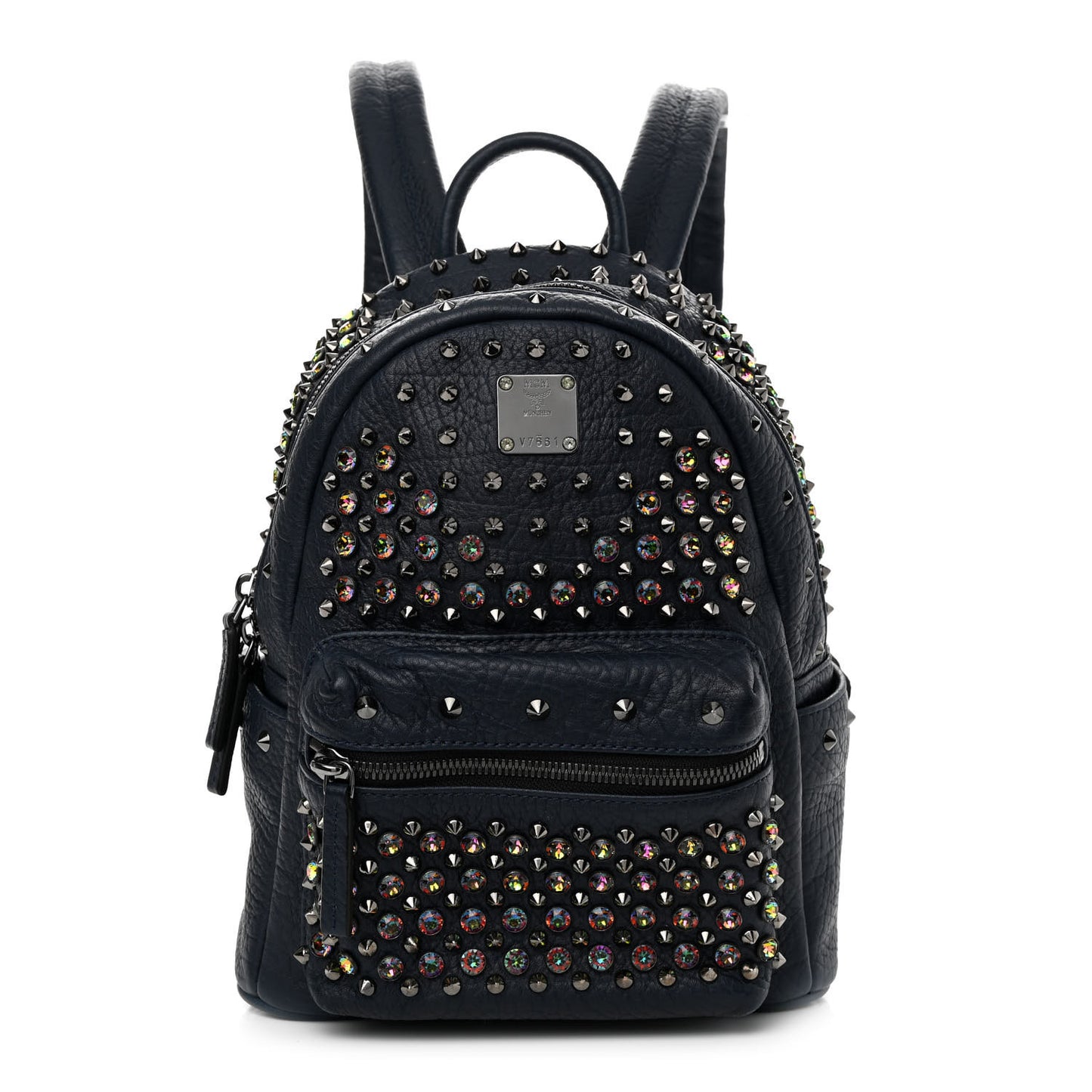 Visetos Swarovski Mini Stark Diamond Backpack Dress Blue