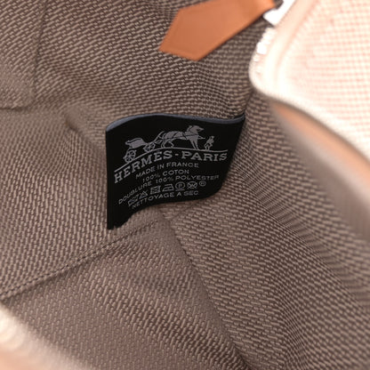 Hermes Canvas Small Bride-A-Brac Pouch Natural Orange 6 of 9