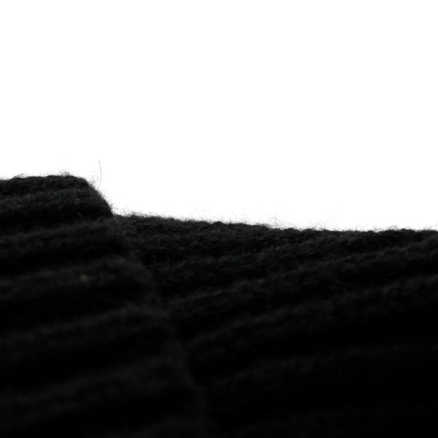 Chanel Cashmere Beaded Sequin Logo Beanie Hat Black 7 of 7
