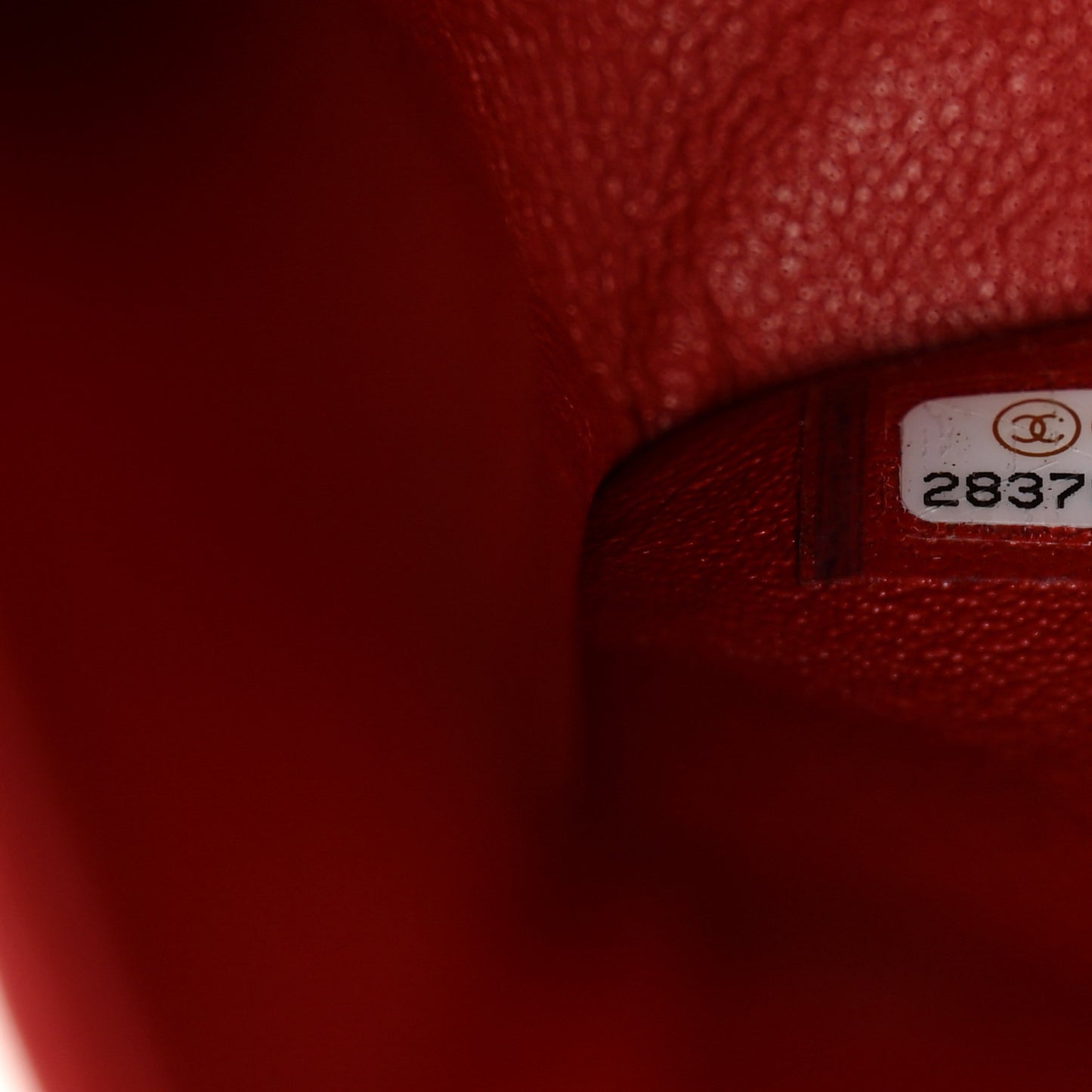 Caviar Quilted Small Double Flap Red