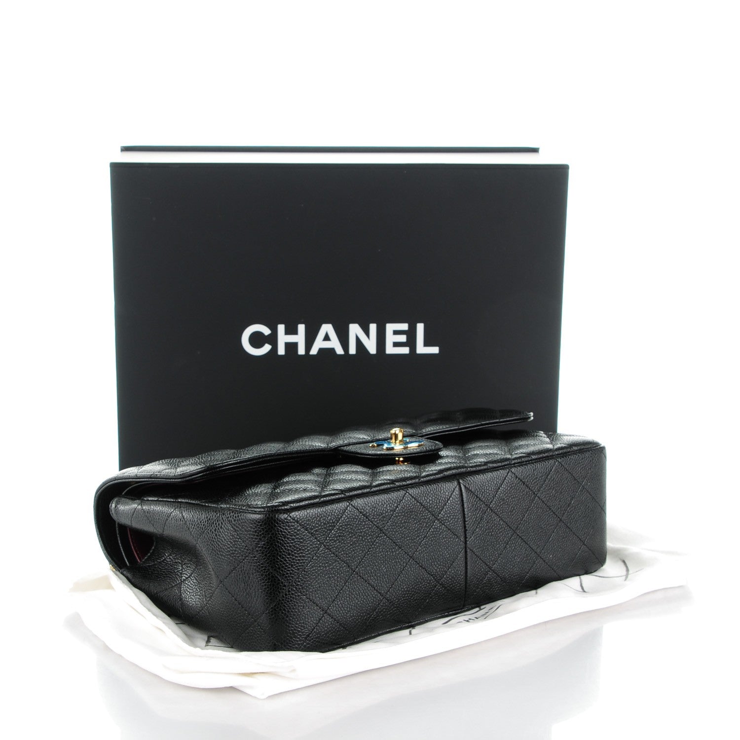 Chanel Caviar Quilted Jumbo Double Flap Black 4 of 8