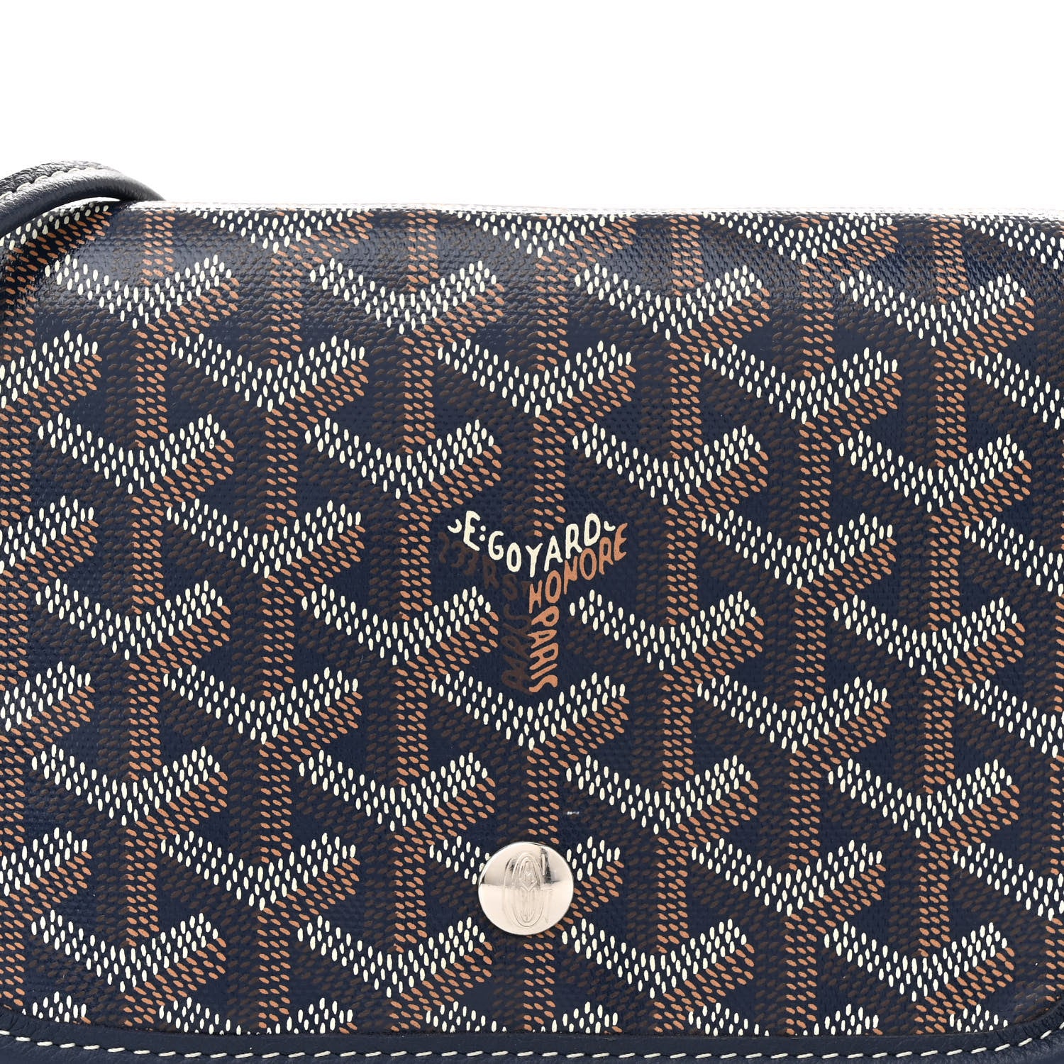 Goyard Goyardine Plumet Wallet Clutch Navy 8 of 10