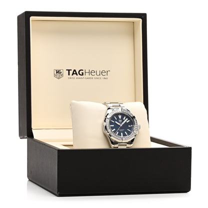 Tag Heuer Stainless Steel Diamond Bezel Blue Mother of Pearl 35mm Aquaracer Lady Quartz Watch WAY131N 5 of 5