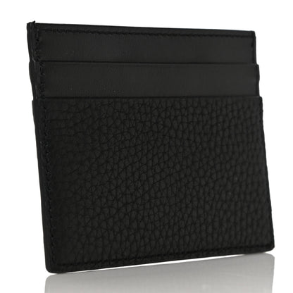 Dolce & Gabbana Grained Deerskin Crown Card Holder Black 3 of 11