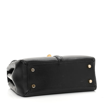 Celine Satinated Calfskin Small 16 Top Handle Bag Black 4 of 16