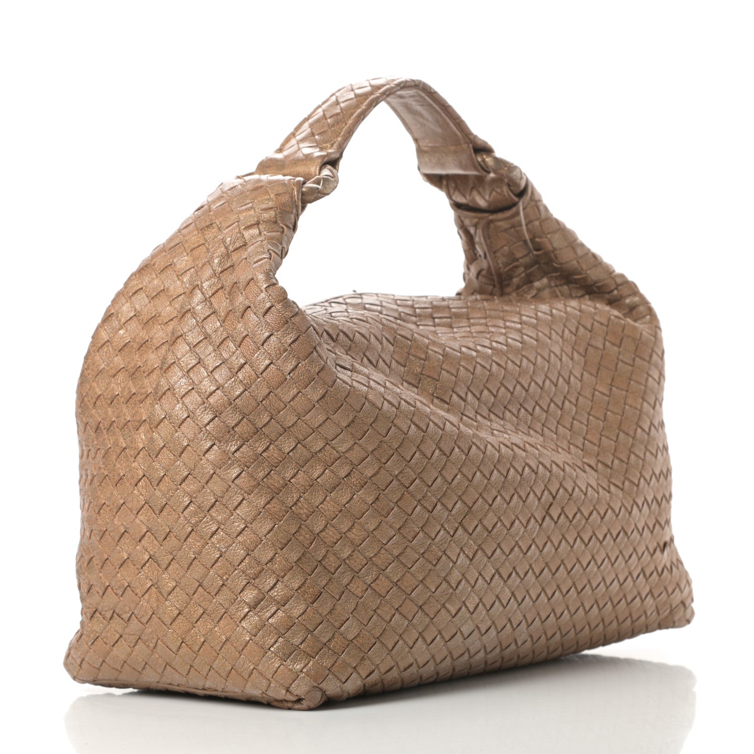 Bottega Veneta Chevre Intrecciato Sloane Hobo Ottone 3 of 15