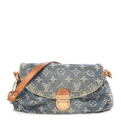 Louis Vuitton Monogram Denim Mini Pleaty Blue 1 of 13