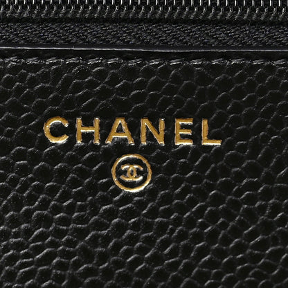 Chanel Caviar Quilted Wallet on Chain WOC Black 6 of 8