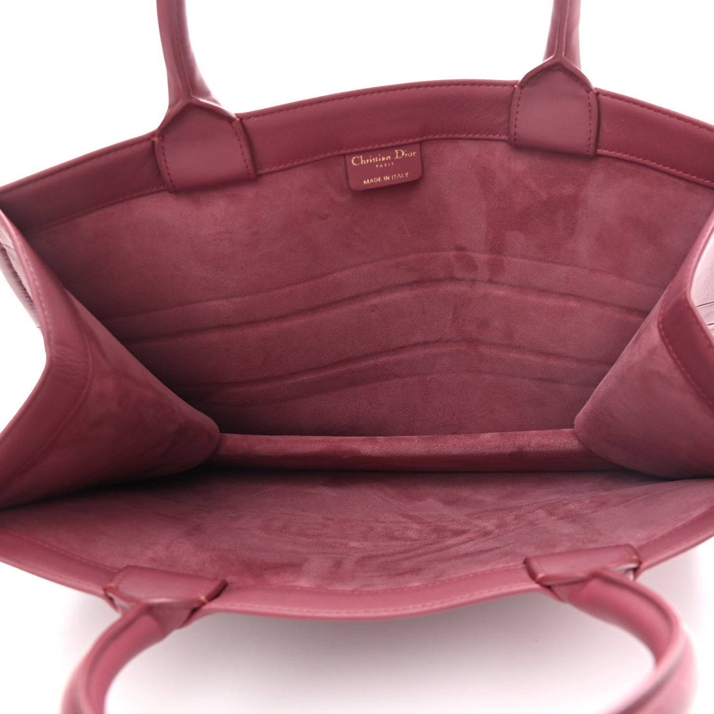 Calfskin Embossed Medium Book Tote Red
