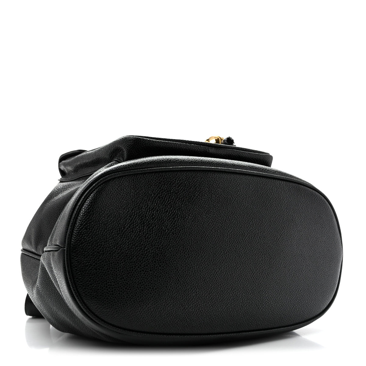 Caviar CC Drawstring Shoulder Bag Black