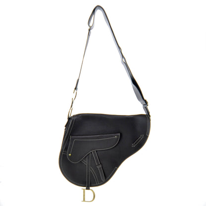 Christian Dior Leather Baudrier Saddle Bag Brown 1 of 12