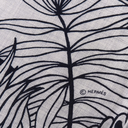 Hermes Cashmere Silk The Three Graces Shawl 140 Gris Chine Caban 4 of 8
