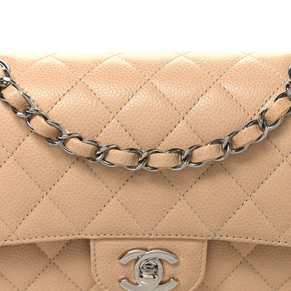 Chanel Caviar Quilted Small Double Flap Beige 8 of 10