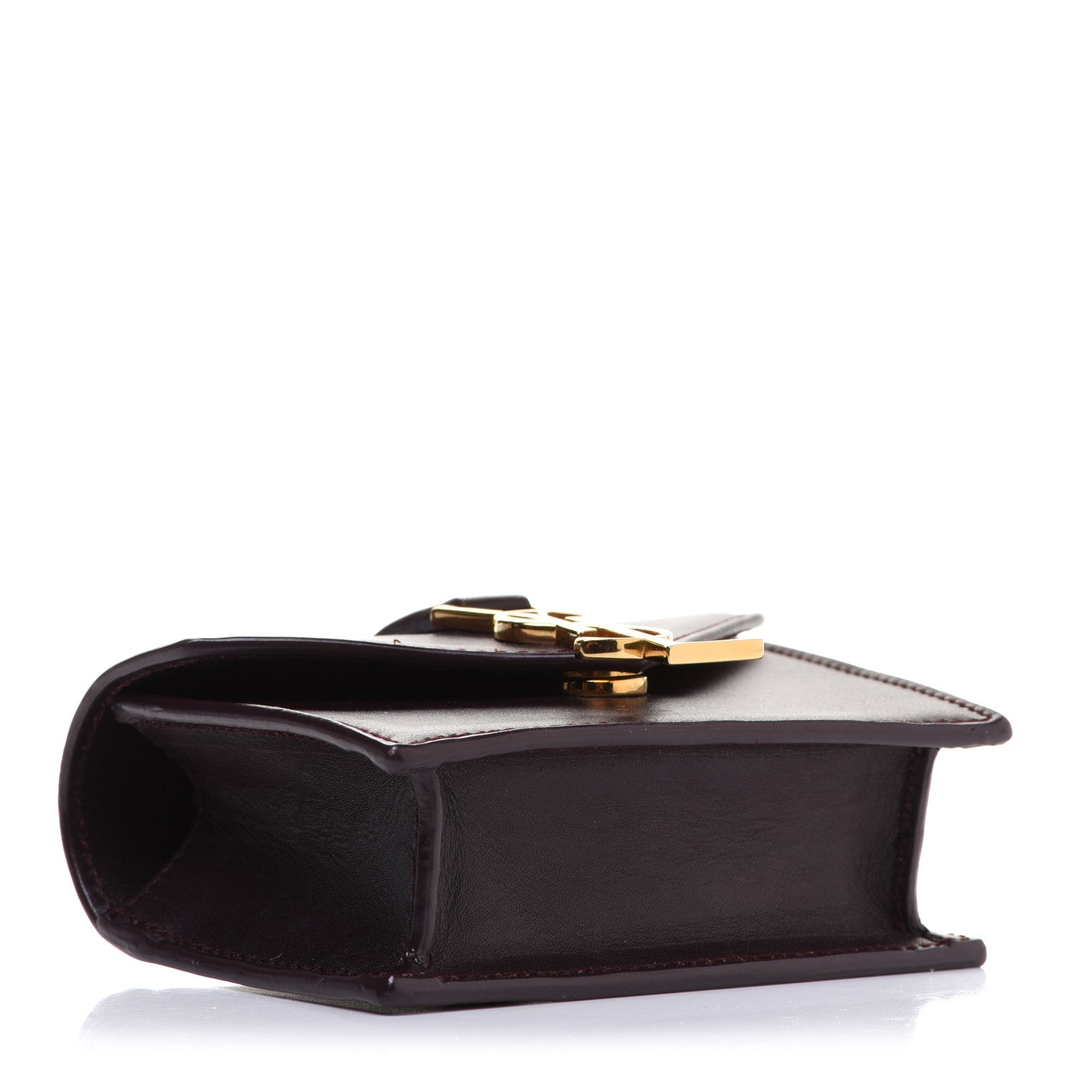 Saint Laurent Calfskin Monogram Mini Candy Crossbody Bordeaux 4 of 14