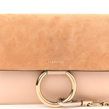 Chloe Suede Calfskin Small Faye Shoulder Bag Blushy Pink 8 of 11