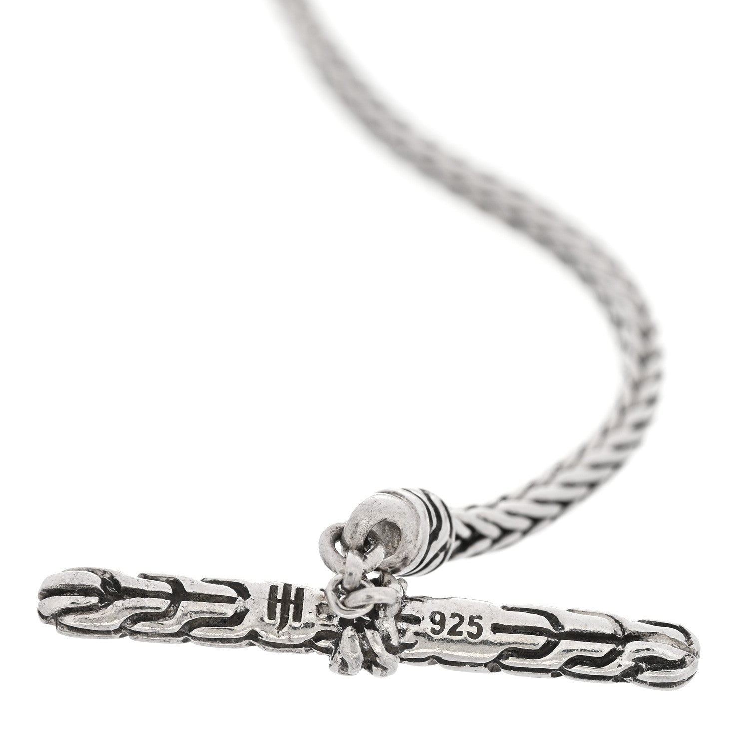 John Hardy Sterling Silver Manah Heart Classic Chain Toggle Bracelet 3 of 3