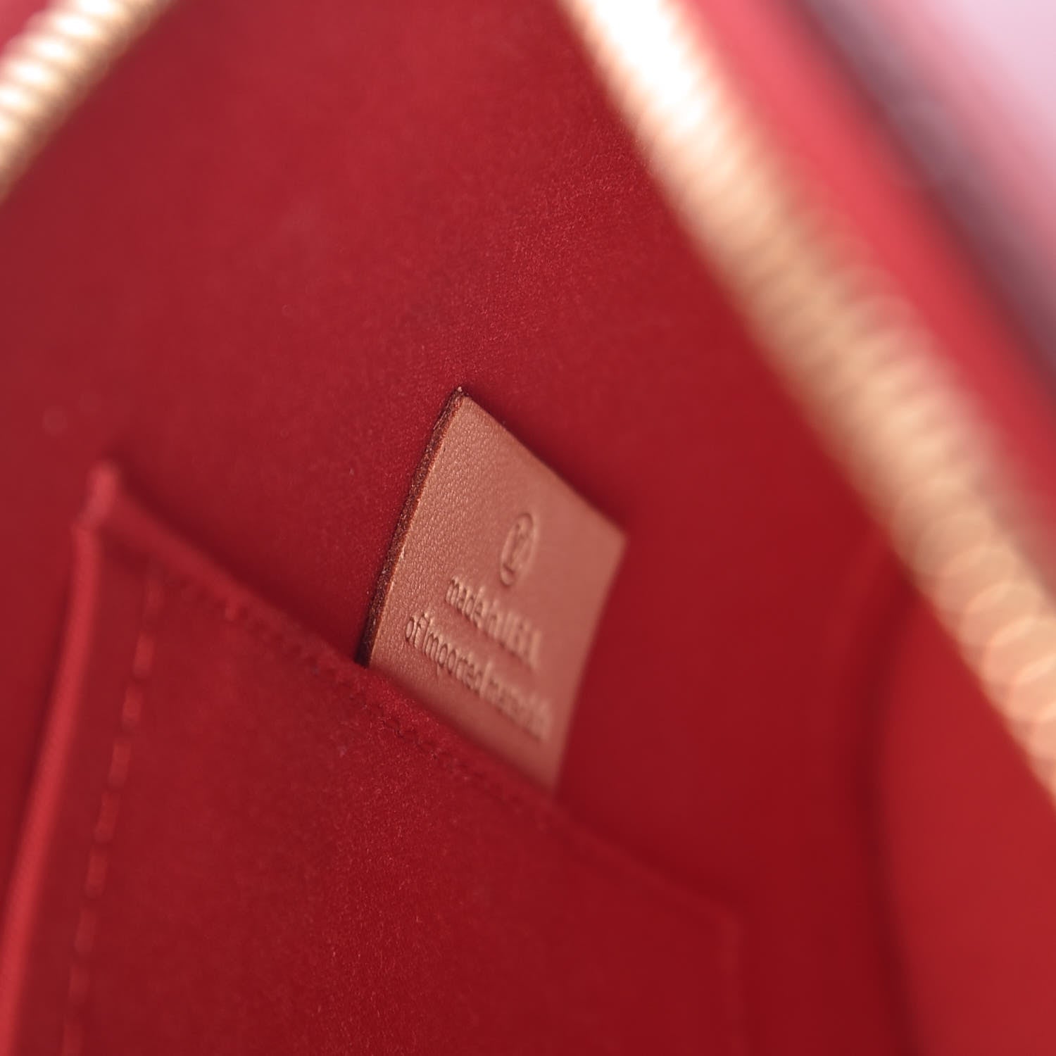 Louis Vuitton Vernis Alma PM Cherry 7 of 10